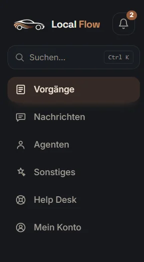 Alles in einer Seitenleiste – Local Flow